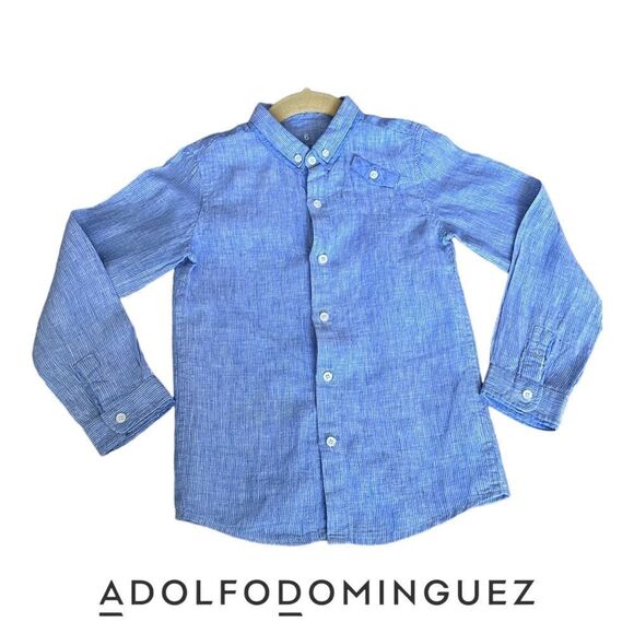 ADOLFO DOMINGUEZ | 100% LINEN SHIRT - Picture 1 of 13